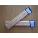Dřevěné špejle s hrotem 3 mm x 30 cm 100ks