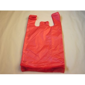 mikrotenové tašky 10kg zesílené 300+180x540mm červené 50ks