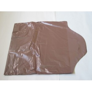 igelitové PE tašky hnědé slabé 380x450mm 50ks