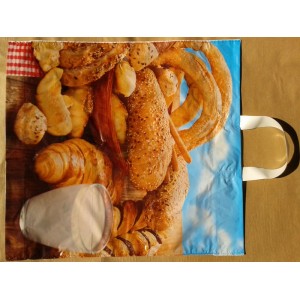 PE taška zesílená - PEČIVO MLÉKO-420x470mm - 25 ks