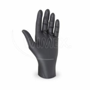  nitrilové rukavice nepudrované,černé -L-100ks 