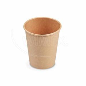 papírový kelímek hnědý 0,2 l M - Ø 80mm - 50ks 