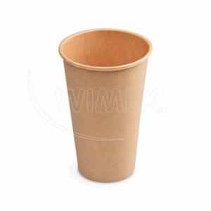 papírový kelímek hnědý 0,4l XL Ø90mm - 50ks