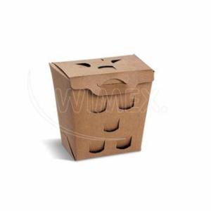 papírový box na hranolky nepromastitelný - 150g - 50ks