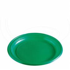 párty mělký talíř plast zelený 220mm - 10ks 