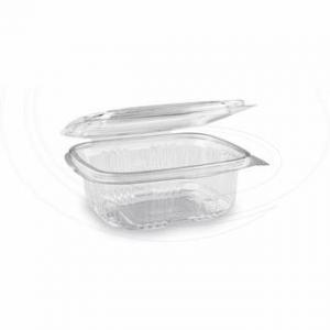 PET vanička s integrovaným víčkem -375 ml 100 ks - čirá