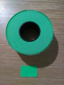 etikety 25 x 16 mm - CONTACT zelené,hranaté