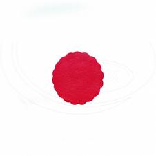 rozetky na podšálky 9 cm-červené-500ks