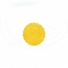 rozetky na podšálky ⌀ 9 cm-žluté-500ks