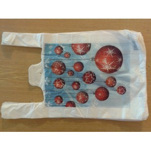 Mikrotenová vánoční taška OZDOBY - 6kg- 50ks